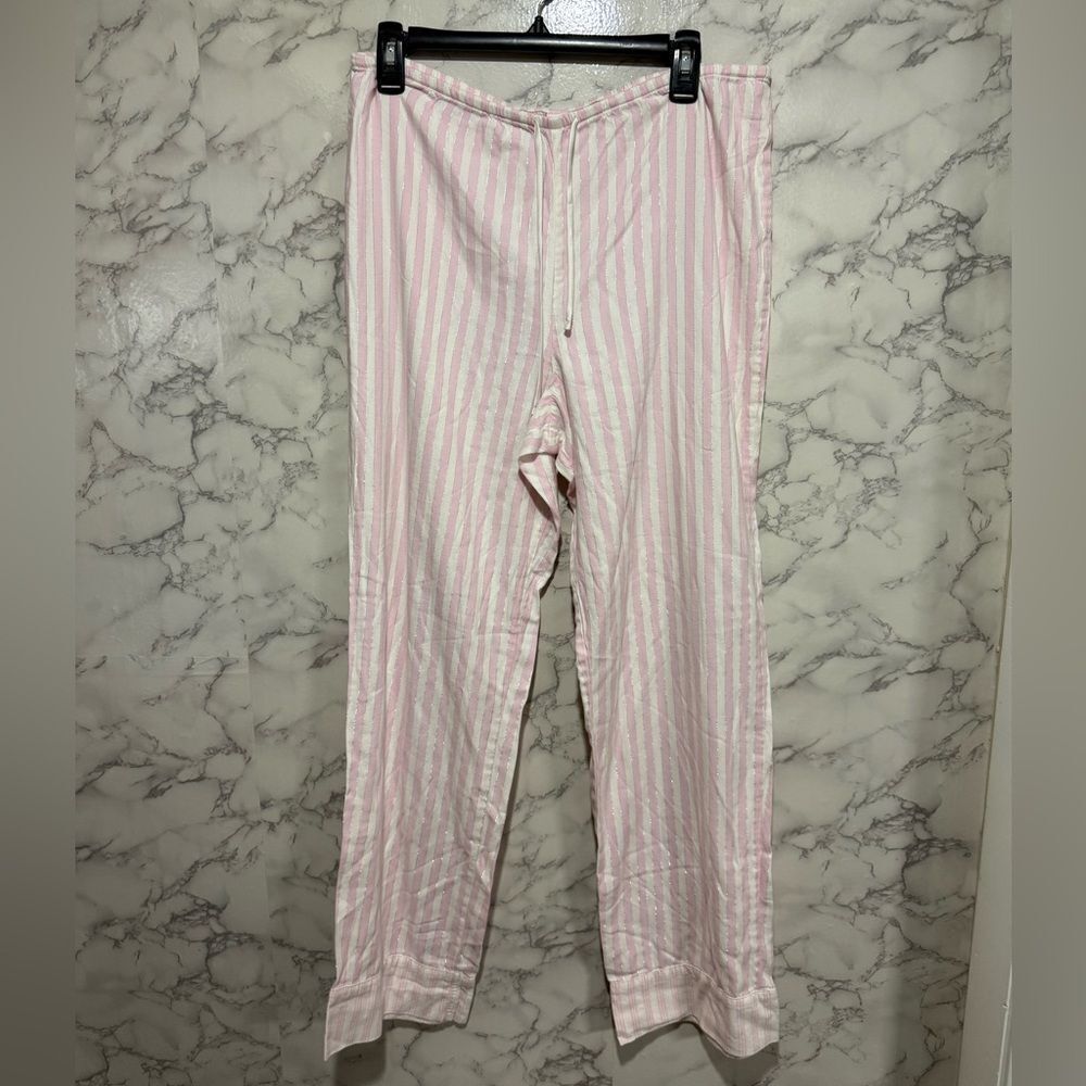 NEW Victoria's Secret Pink and White Striped Garment M